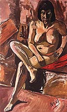 Lida, Nude 1960 - bill bloggs reproduction oil painting