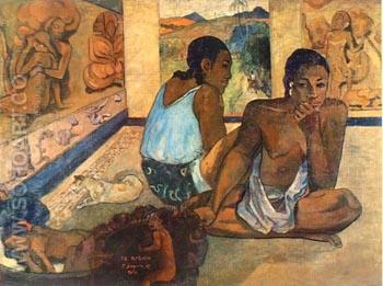 Te Rerioa 1897 (The Dream) - Paul Gauguin reproduction oil painting