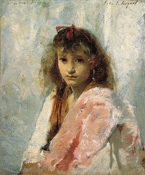 Carmela Bertagna 1880 - John Singer Sargent reproduction oil painting