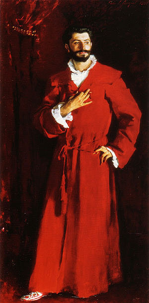 Dr Samuel Jean Pozzi at Home 1881 - John Singer Sargent reproduction oil painting