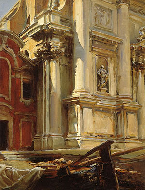 Corner of the Church of San Stae Venice 1913 - John Singer Sargent reproduction oil painting