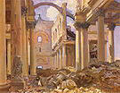 Ruined Cathedral Arras 1918 - John Singer Sargent
