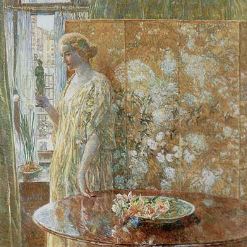 Tanagra (The Builders, New York) - Childe Hassam reproduction oil painting