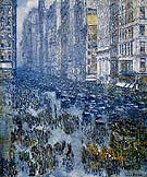 Fifth Avenue 1919 - Childe Hassam reproduction oil painting