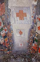 Red Cross Drive May 1918 Celebration Day - Childe Hassam reproduction oil painting