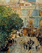Square at  Sevilla 1910 - Childe Hassam reproduction oil painting