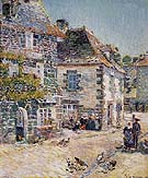 Pont Aven Noon Day 1897 - Childe Hassam reproduction oil painting