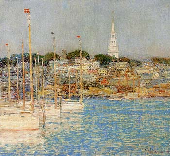 Cat Boats Newport 1901 - Childe Hassam reproduction oil painting