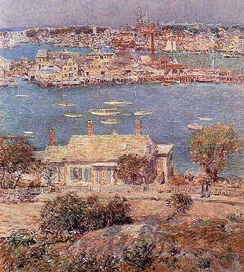 Gloucester Harbor 1899 - Childe Hassam reproduction oil painting