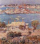 Gloucester Harbor 1899 - Childe Hassam reproduction oil painting