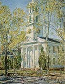Church at Old Lyme 1906 - Childe Hassam reproduction oil painting