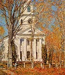 Church at Old Lyme 1905 - Childe Hassam reproduction oil painting
