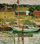 Oyster Sloop Cos Cob 1902 - Childe Hassam