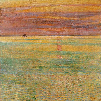 Sunset at Sea 1911 - Childe Hassam reproduction oil painting