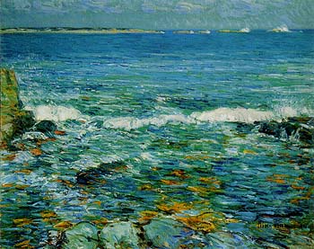 Duck Island from Appledore 1911 - Childe Hassam reproduction oil painting