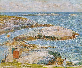 Bathing Pool Appledore 1907 - Childe Hassam reproduction oil painting