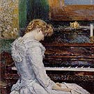The Sonata 1893 - Childe Hassam reproduction oil painting