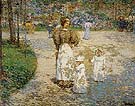 Spring in Cantral Park Springtim 1898 - Childe Hassam reproduction oil painting