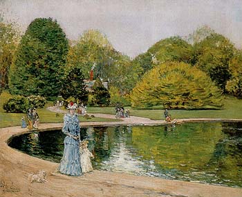 Central Park 1892 - Childe Hassam reproduction oil painting