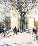 Washington Arch Spring 1893 - Childe Hassam reproduction oil painting