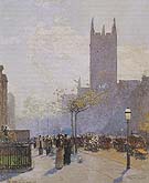 Lower Fifth Avenue 1890 - Childe Hassam reproduction oil painting