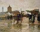 Clearing Sunset Corner of Berkeley Street and Columbus Avenue 1890 - Childe Hassam