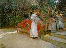 After Breakfast 1887 - Childe Hassam reproduction oil painting