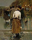 Promenade at Sunset Paris 1888 - Childe Hassam