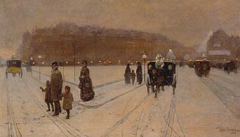 A City Fairyland 1886 - Childe Hassam reproduction oil painting