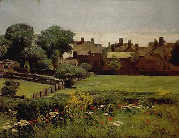 Village Scene 1883 - Childe Hassam reproduction oil painting