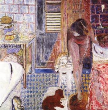 Nude in Bathroom 1932 - Pierre Bonnard reproduction oil painting