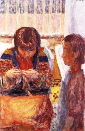 The Lesson - Pierre Bonnard reproduction oil painting