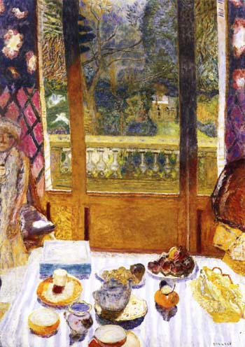 The Breakfast Room 1930 - Pierre Bonnard reproduction oil painting
