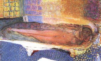 Nude in the Bath 1936 - Pierre Bonnard reproduction oil painting