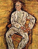 Portrait of Victor Ritter von Bauer 1918 - Egon Scheile reproduction oil painting