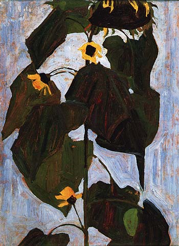 Sunflower I 1908 - Egon Scheile reproduction oil painting