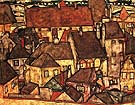 Yellow City 1914 - Egon Scheile reproduction oil painting