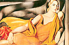 Lady in Yellow - Tamara de Lempicka reproduction oil painting