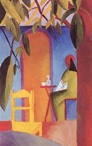 Turkish Cafe 2 - August Macke reproduction oil painting