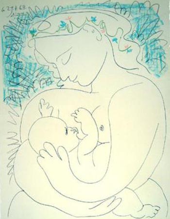 Motherhood - Pablo Picasso reproduction oil painting