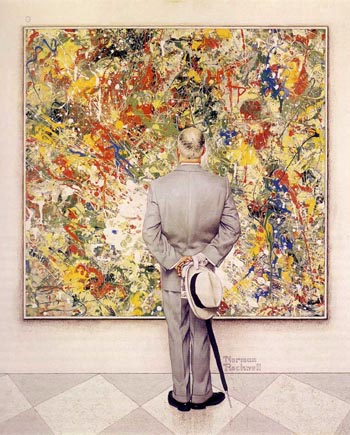 The Connoisseur (Jackson Pollock) - Fred Scraggs reproduction oil painting