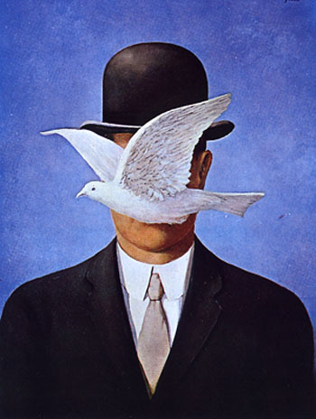 The Man in the Bowler Hat 1965 - Rene Magritte reproduction oil painting