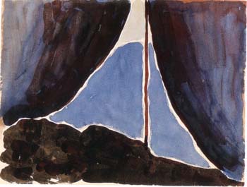 Tent Door at Night 1913 - Georgia O'Keeffe reproduction oil painting