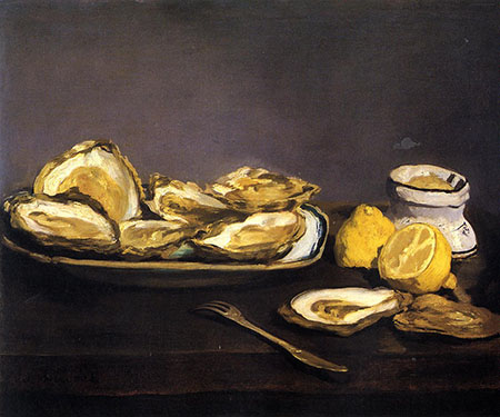 Oysters 1862 - Edouard Manet reproduction oil painting