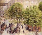 Place du Theatre-Francais Spring - Camille Pissarro reproduction oil painting