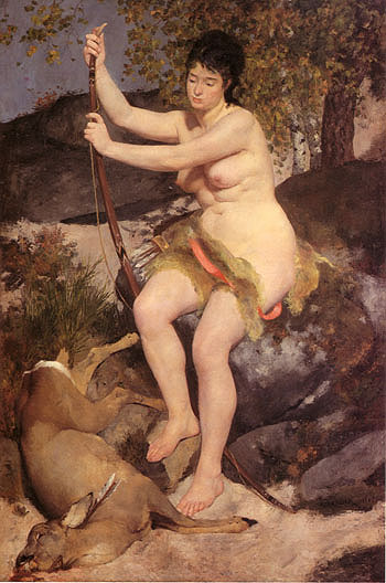 Diana 1867 - Pierre Auguste Renoir reproduction oil painting