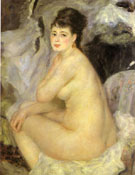 Nude seated on a Sofa 1876 - Pierre Auguste Renoir
