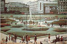 Piccadilly Gardens - L-S-Lowry reproduction oil painting