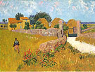 Farmhouse in Provence, Arles 1888 - Vincent van Gogh reproduction oil painting
