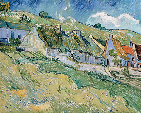 Cottages 1890 - Vincent van Gogh reproduction oil painting